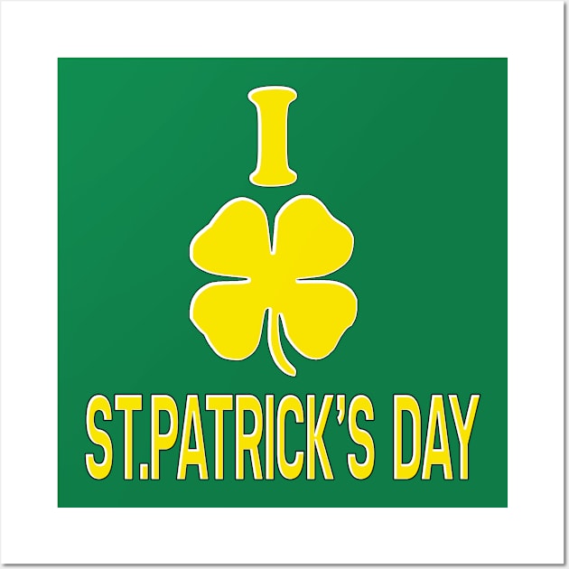 I shamrock St.Patrick's Day Wall Art by Eric03091978